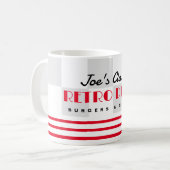 Cool retro stijl 50's diner koffie mok cadeau (Voorkant links)
