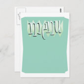 Cool retro stijl Blank menu sjabloon (Voorkant / Achterkant)