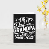 Cool Retro Style Gift For New Grandpas  Kaart (Gele Bloem)