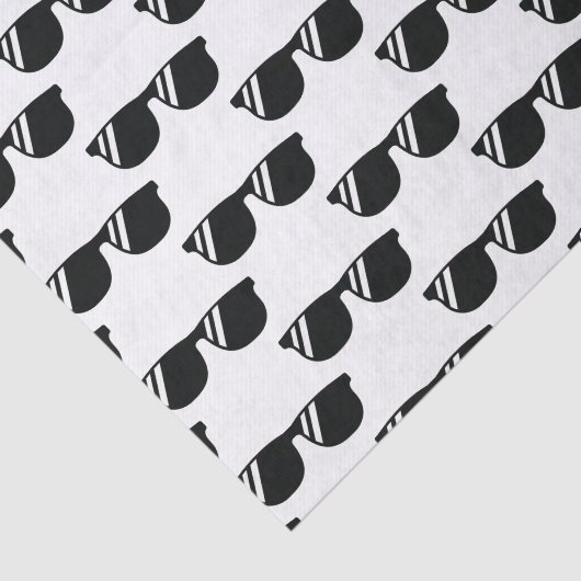 Cool Retro Sunglazen Afstudeerder Party Thema Tissuepapier (Detail)