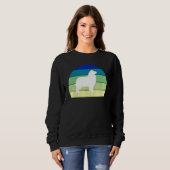 Cool Retro Sunset Australian Shepherds Owner Trui (Voorkant volledig)