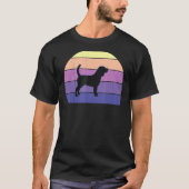 Cool Retro Sunset Beagles Great Beagle Owner Fun T-shirt (Voorkant)