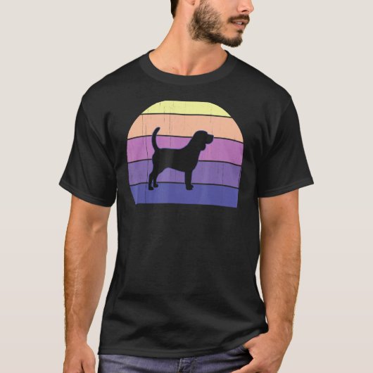 Cool Retro Sunset Beagles Great Beagle Owner Fun T-shirt (Voorkant)