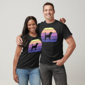 Cool Retro Sunset Beagles Great Beagle Owner Fun T-shirt (Unisex)