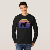 Cool Retro Sunset Fun Cavalier King Charles Spanie T-shirt (Voorkant volledig)