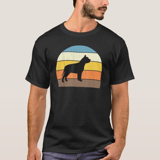 Cool Retro Sunset Pit Bulls - Great Pitbull Owner T-shirt (Voorkant)