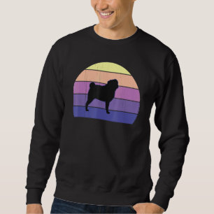 Cool Retro Sunset Pugs Great Pug Owner Fun Trui