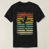 Cool Retro Sunset Tree Frog Silhouet Graphic T-shirt (Design voorkant)