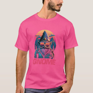 Cool Retro Sunset Zonnebril Gnome T-shirt