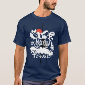 Cool Retro Surf Brooklyn Peace T-shirt (Voorkant)