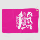 Cool Retro Surf Brooklyn Vrede Golfhanddoek (Horizontaal)