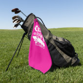 Cool Retro Surf Brooklyn Vrede Golfhanddoek (Groen)