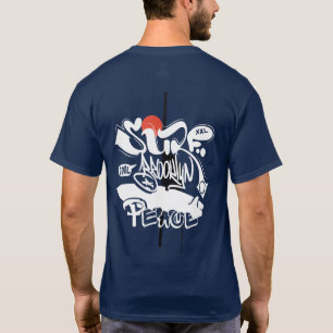 Cool Retro Surf Brooklyn Vrede T-shirt