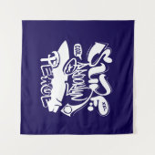 Cool Retro Surf Brooklyn Vrede Wandkleed (Voorkant (horizontaal))