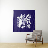 Cool Retro Surf Brooklyn Vrede Wandkleed (In Situ (horizontaal))
