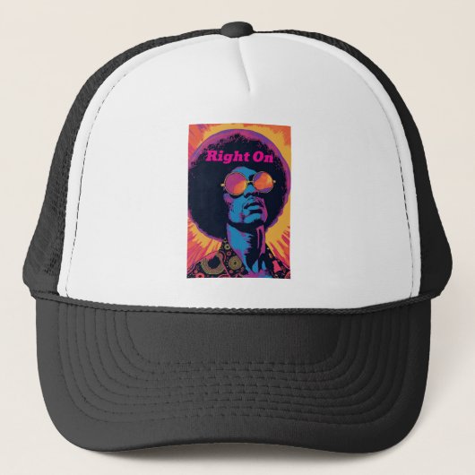 Cool/Retro Trucker Hat Pet (Voorkant)