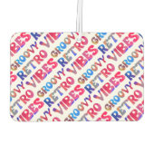 Cool Retro Vibes Kleurrijke Hippie 70s-geïnspireer Luchtverfrisser (Achterkant)