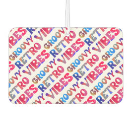 Cool Retro Vibes Kleurrijke Hippie 70s-geïnspireer Luchtverfrisser