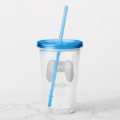 Cool Retro Video Game Controller Acryl Drinkbeker (Achterkant)