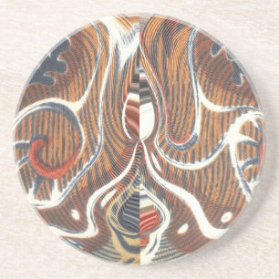 Cool Retro Vintage Azteekse Hakuna Matata Kleuren Zandsteen Onderzetter