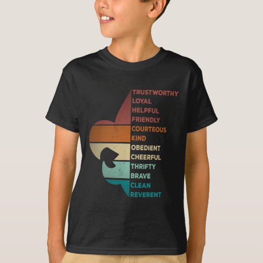 Cool Retro Vintage Stijl Scouting Wet T-shirt (Voorkant)