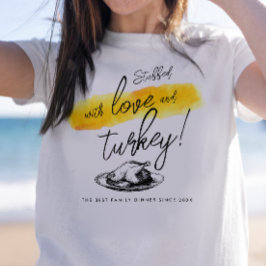 Cool Retro Vintage Thanksgiving-diner Turkije T-shirt