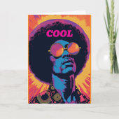 Cool/Retro-Wenskaart Kaart (Voorkant)