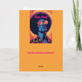 Cool/Retro-Wenskaart Kaart (Achterkant)