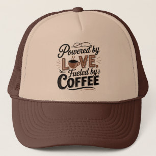 Cool retro woordkunst koffie trucker pet