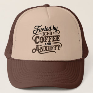 Cool retro woordkunst koffie trucker pet