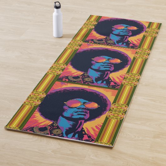 Cool/Retro Yoga Mat (In situ)