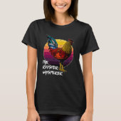 Cool Retro Zonsondergang Silhouet Mannelijke Kip H T-shirt (Voorkant)
