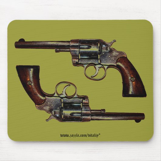 Cool revolver mousepad muismat (Voorkant)