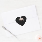Cool Rhino | Cute Chubby Rhino Hart Sticker (Envelop)