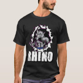 Cool Rhino Fitness Bodybuilding Gewichtheffen T-shirt (Voorkant)