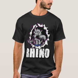 Cool Rhino Fitness Bodybuilding Gewichtheffen T-shirt