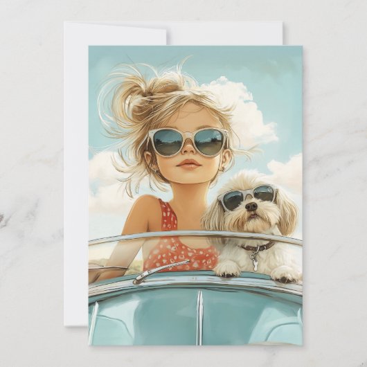 Cool Ride met Beste Vriend Kaart (Voorkant)