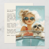 Cool Ride met Beste Vriend Kaart (Voorkant / Achterkant)