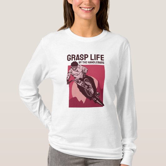 Cool Rider Design - Geniet van leven T-shirt (Voorkant)