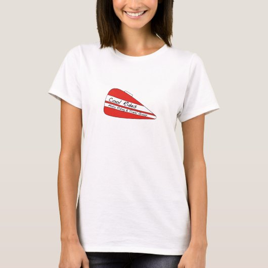 Cool Rides damesspaghetti-riem T-shirt (Voorkant)