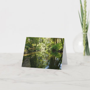Cool River Reflecting Greenery-kaart Bedankkaart