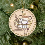 Cool RN Nurse ornament<br><div class="desc">Cool RN Nurse ornament door ArtMuvz Illustration. matching Geregistreerde Nurse geschenken, RN Nurse t-shirt, verpleegkunde student kleding, verpleegkundigen canvas tassen, Nursing School Afstuderen ornamenten. verpleegkundige geschenken en verpleegkundige beoefenaar kleding. OM TE PERSONALISEREN voeg jouw naam toe of voeg tekst toe in plaats daarvan. Pas dit RN Nurse-ornament aan om het...</div>