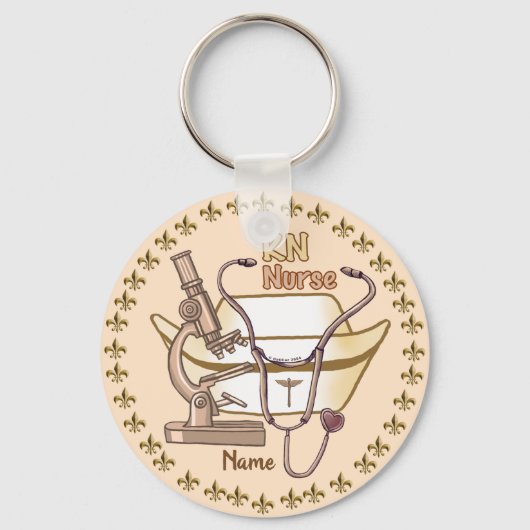 Cool RN Nurse sleutelhanger (Voorkant)