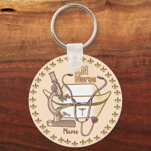 Cool RN Nurse sleutelhanger (Voorkant)