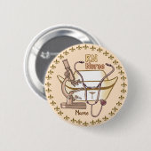 Cool RN Nurse-toets Ronde Button 5,7 Cm (Voorkant /achterkant)