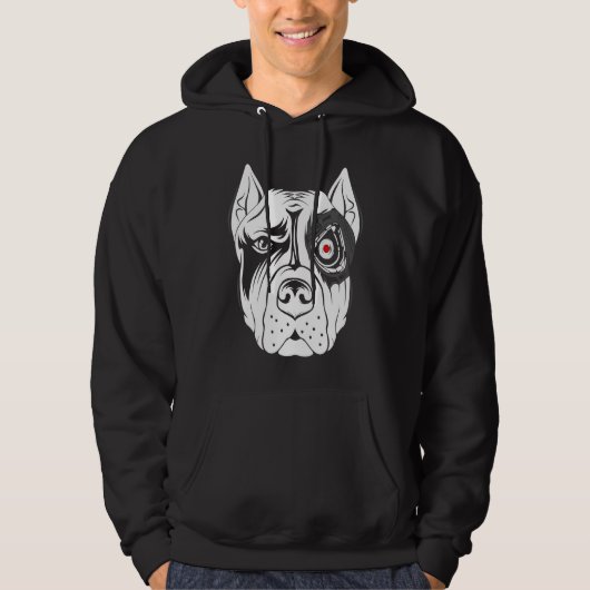 Cool Robot Android Hond Graphic Cool Dogs Hoodie (Voorkant)
