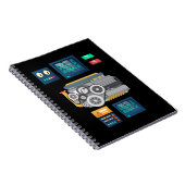 Cool Robot Artificial Intelligence Notitieboek (Rechterzijde)