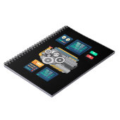 Cool Robot Artificial Intelligence Notitieboek (Linkerzijde)