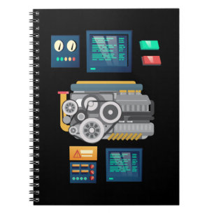 Cool Robot Artificial Intelligence Notitieboek