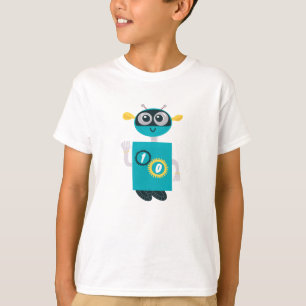 Cool Robot Custom Leeftijd Jongens Verjaardag T-shirt